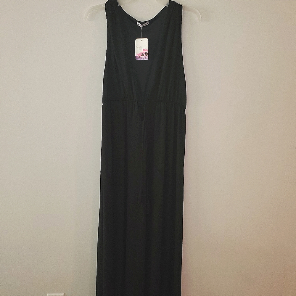 Danity hooligan, large, black, low cut dress